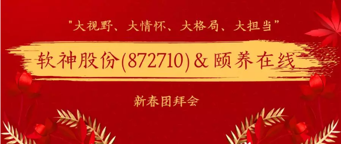 “大视野、大情怀、大格局、大担当”——软神股份(872710)＆颐养在线2019年新春